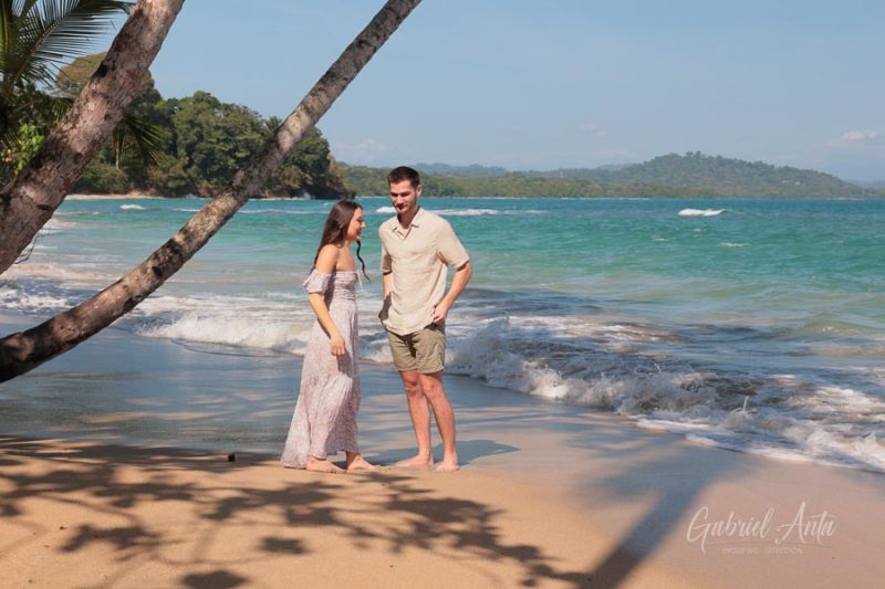 Marriage Proposal in Costa Rica - Punta Uva Beach
