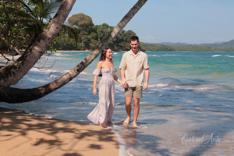 Marriage Proposal in Costa Rica - Punta Uva Beach