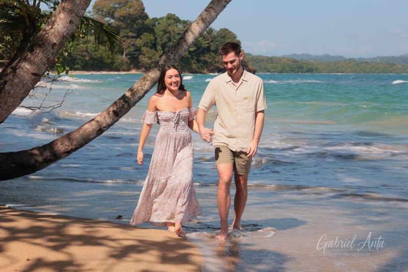Marriage Proposal in Costa Rica - Punta Uva Beach