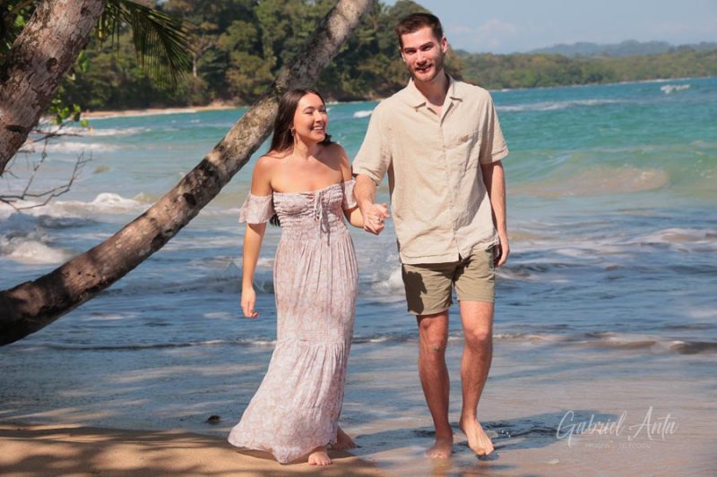 Marriage Proposal in Costa Rica - Punta Uva Beach