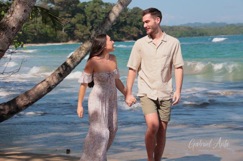 Marriage Proposal in Costa Rica - Punta Uva Beach