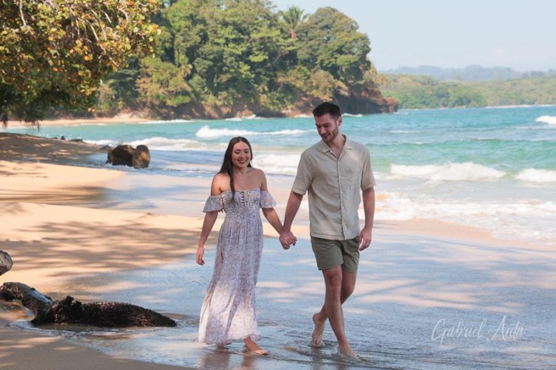 Marriage Proposal in Costa Rica - Punta Uva Beach