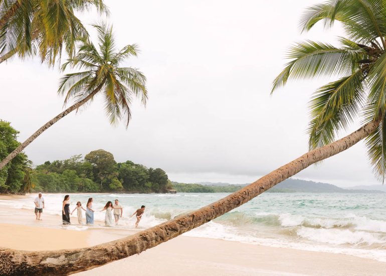 Family Photos at Punta Uva Beach, Puerto Viejo, Costa Rica
