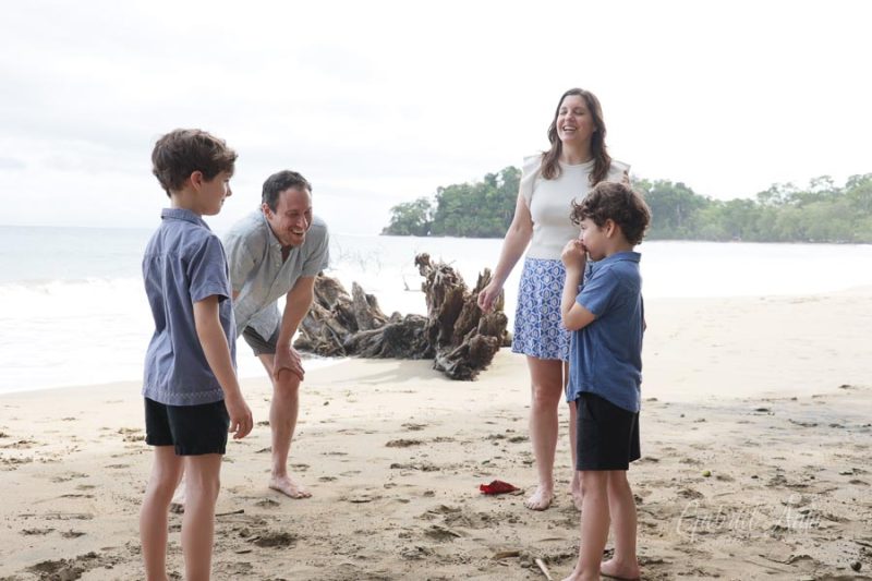 Family Photos at Playa Chiquita Beach, Puerto Viejo, Costa Rica