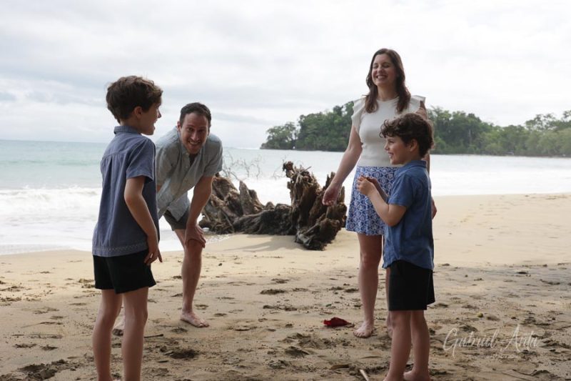 Family Photos at Playa Chiquita Beach, Puerto Viejo, Costa Rica