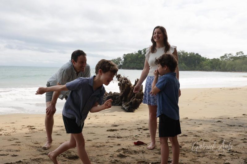Family Photos at Playa Chiquita Beach, Puerto Viejo, Costa Rica