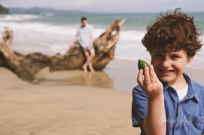 Family Photos at Playa Chiquita Beach, Puerto Viejo, Costa Rica