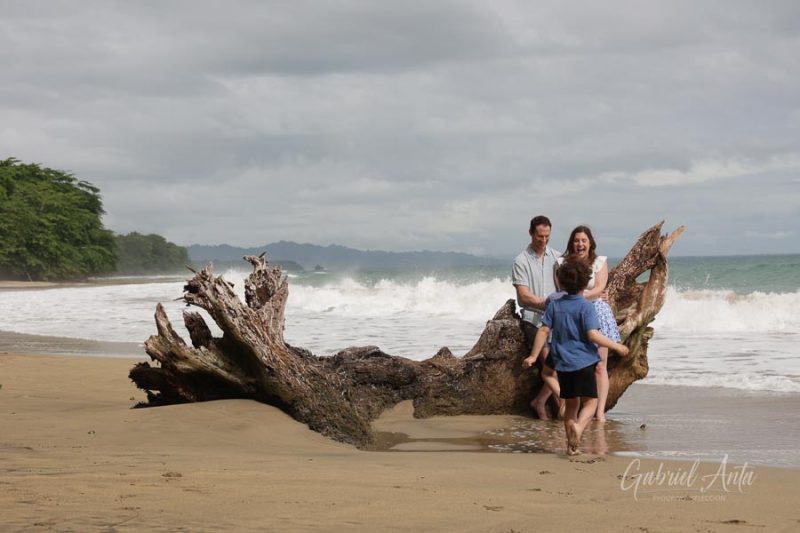 Family Photos at Playa Chiquita Beach, Puerto Viejo, Costa Rica