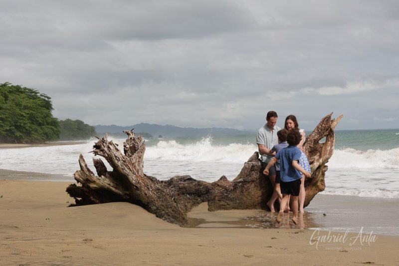 Family Photos at Playa Chiquita Beach, Puerto Viejo, Costa Rica