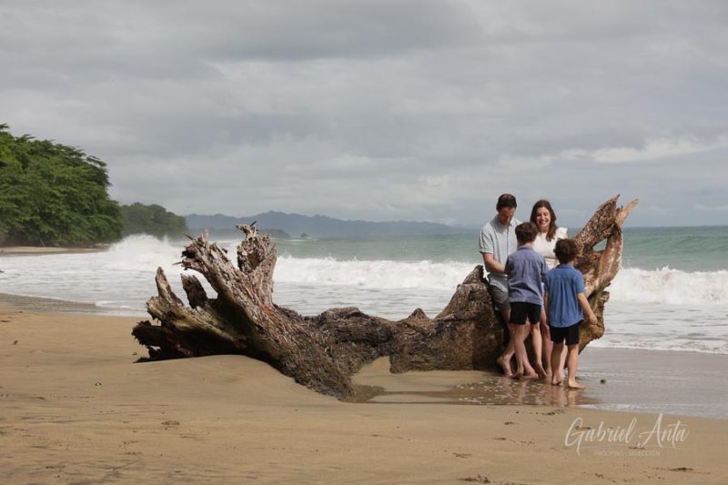 Family Photos at Playa Chiquita Beach, Puerto Viejo, Costa Rica
