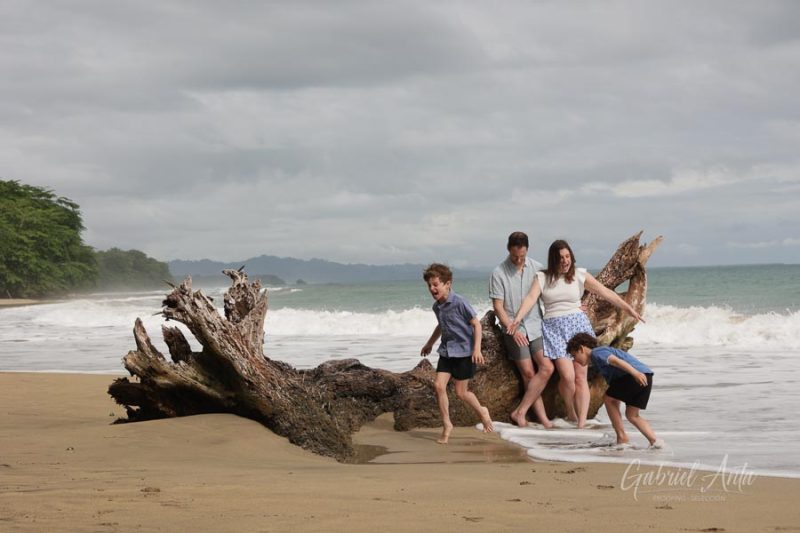 Family Photos at Playa Chiquita Beach, Puerto Viejo, Costa Rica