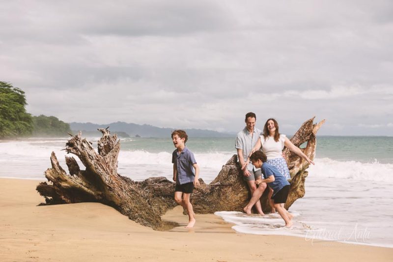 Family Photos at Playa Chiquita Beach, Puerto Viejo, Costa Rica