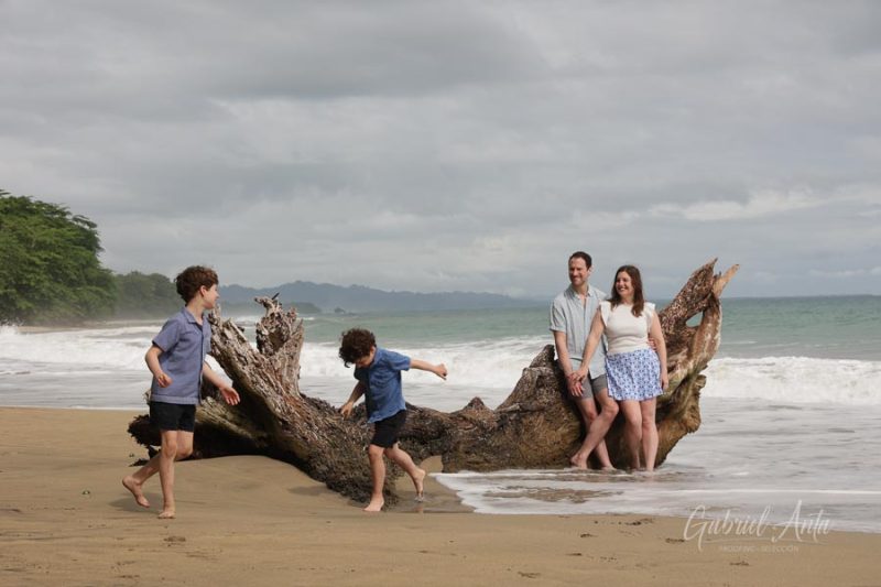 Family Photos at Playa Chiquita Beach, Puerto Viejo, Costa Rica