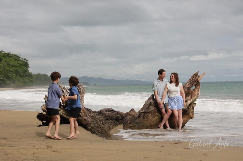 Family Photos at Playa Chiquita Beach, Puerto Viejo, Costa Rica