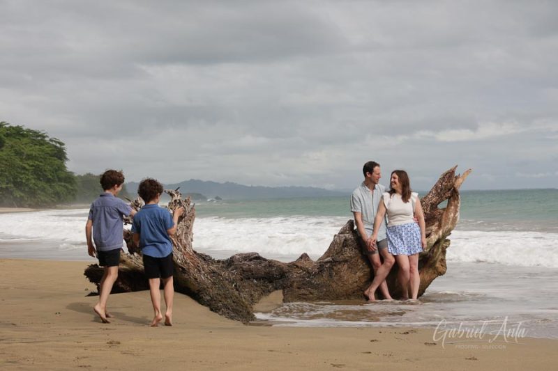 Family Photos at Playa Chiquita Beach, Puerto Viejo, Costa Rica