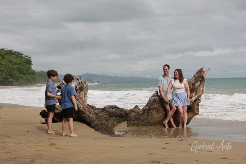 Family Photos at Playa Chiquita Beach, Puerto Viejo, Costa Rica