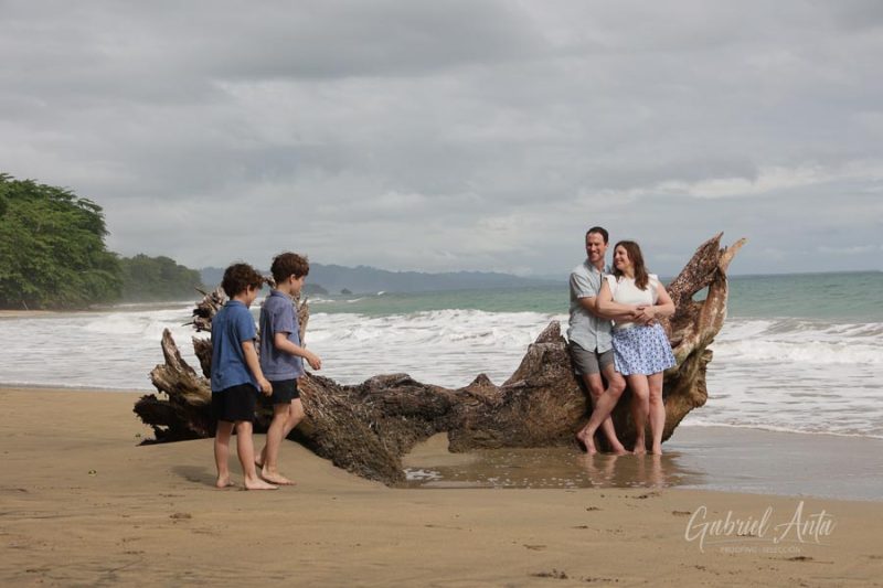 Family Photos at Playa Chiquita Beach, Puerto Viejo, Costa Rica