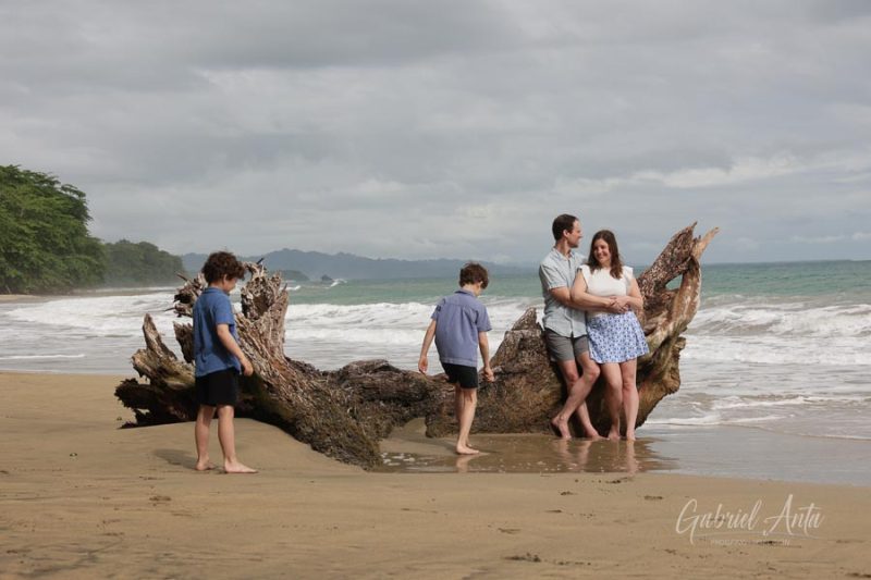 Family Photos at Playa Chiquita Beach, Puerto Viejo, Costa Rica