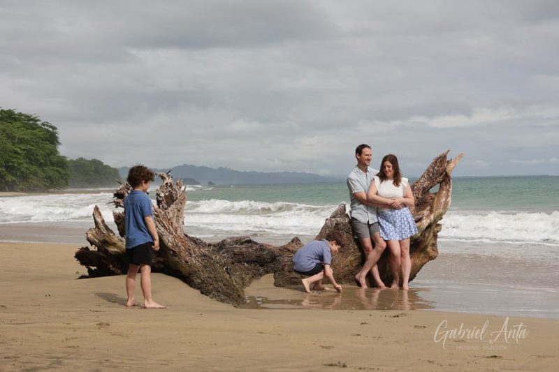 Family Photos at Playa Chiquita Beach, Puerto Viejo, Costa Rica