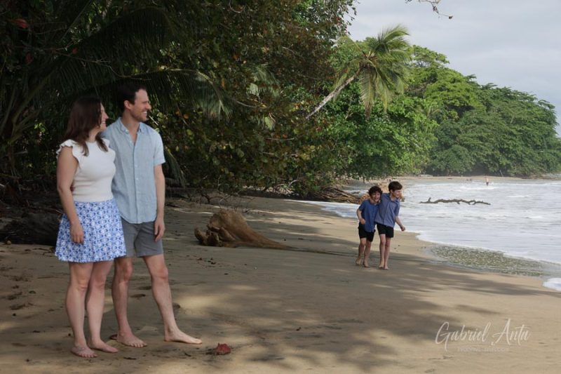 Family Photos at Playa Chiquita Beach, Puerto Viejo, Costa Rica