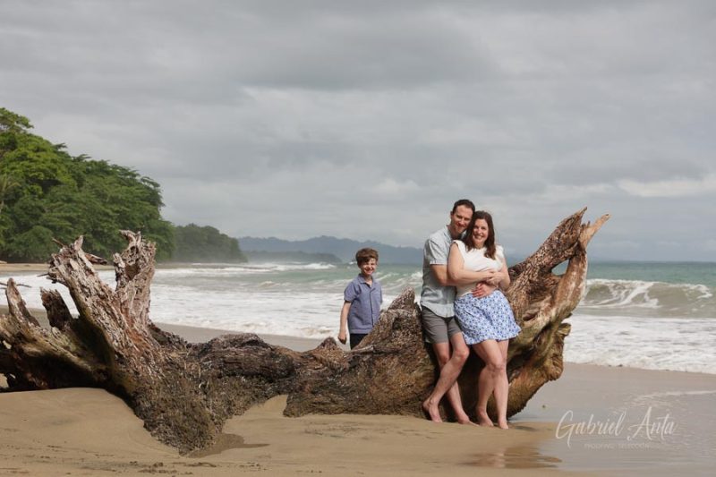 Family Photos at Playa Chiquita Beach, Puerto Viejo, Costa Rica