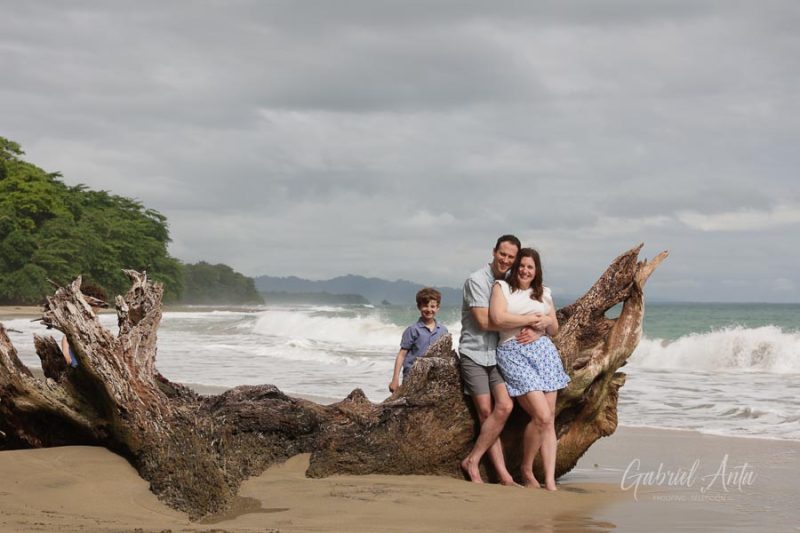 Family Photos at Playa Chiquita Beach, Puerto Viejo, Costa Rica
