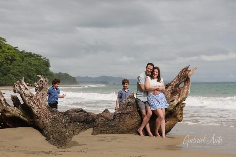 Family Photos at Playa Chiquita Beach, Puerto Viejo, Costa Rica