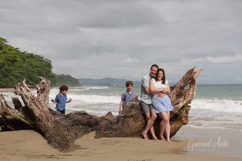 Family Photos at Playa Chiquita Beach, Puerto Viejo, Costa Rica