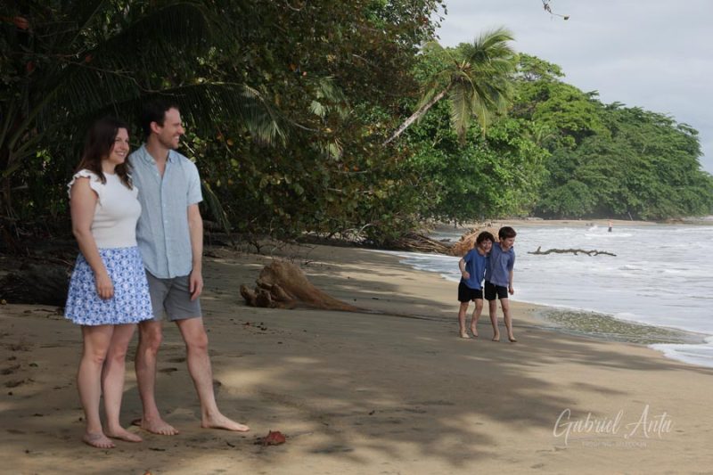Family Photos at Playa Chiquita Beach, Puerto Viejo, Costa Rica