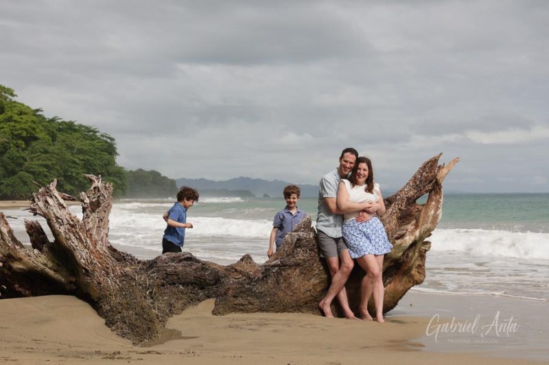 Family Photos at Playa Chiquita Beach, Puerto Viejo, Costa Rica