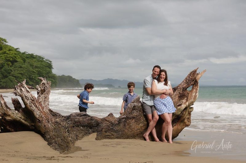 Family Photos at Playa Chiquita Beach, Puerto Viejo, Costa Rica