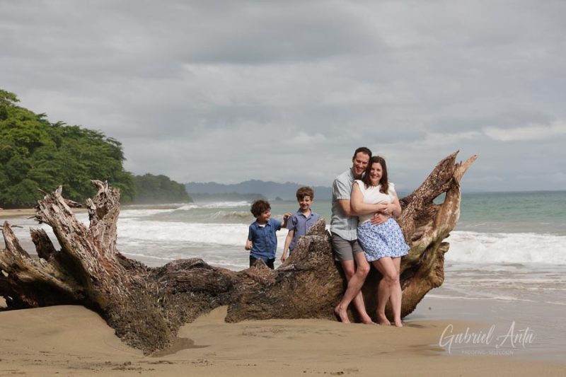 Family Photos at Playa Chiquita Beach, Puerto Viejo, Costa Rica