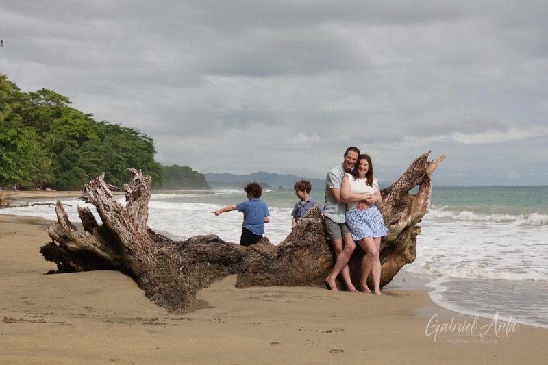 Family Photos at Playa Chiquita Beach, Puerto Viejo, Costa Rica
