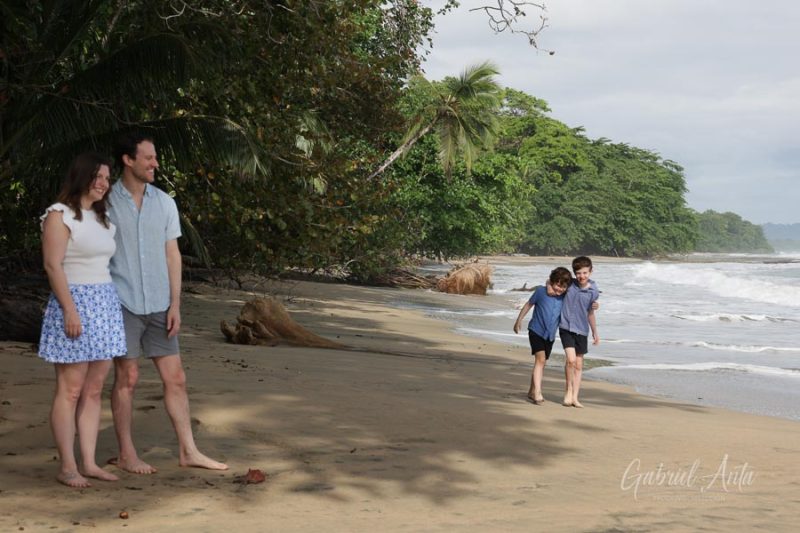 Family Photos at Playa Chiquita Beach, Puerto Viejo, Costa Rica