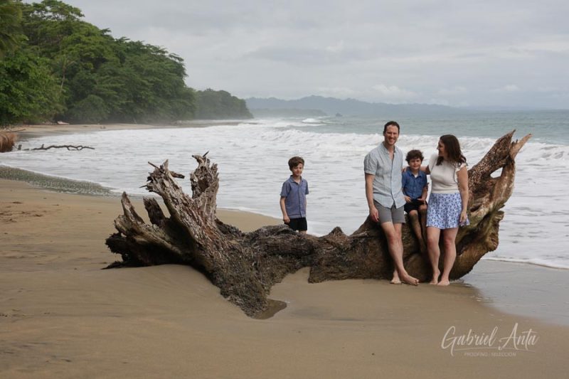 Family Photos at Playa Chiquita Beach, Puerto Viejo, Costa Rica