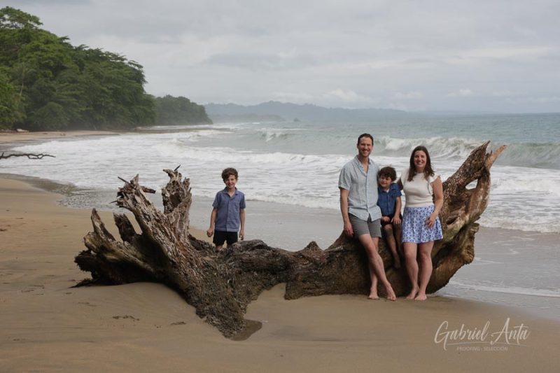 Family Photos at Playa Chiquita Beach, Puerto Viejo, Costa Rica