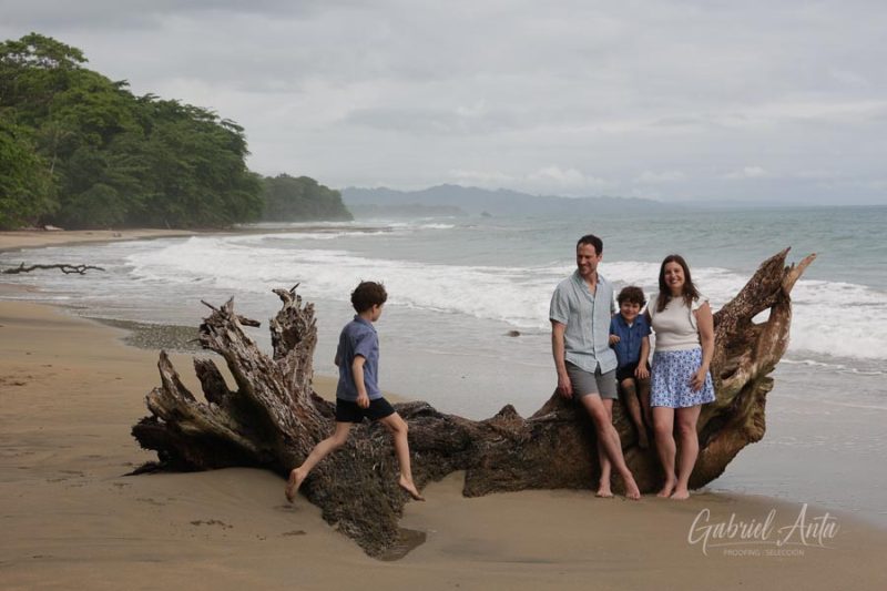 Family Photos at Playa Chiquita Beach, Puerto Viejo, Costa Rica