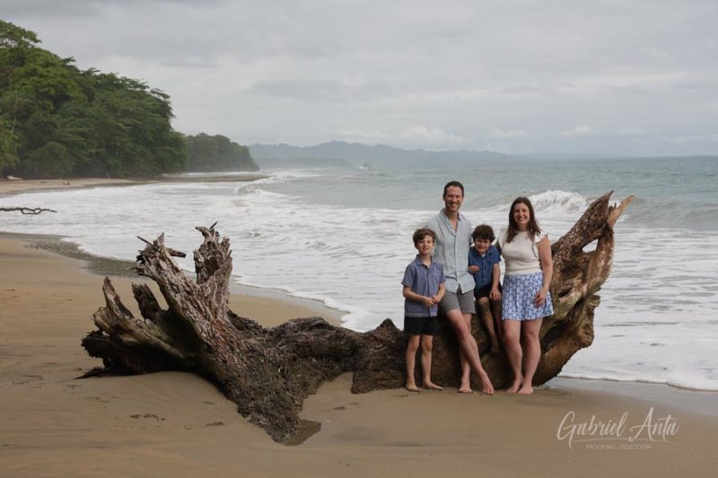 Family Photos at Playa Chiquita Beach, Puerto Viejo, Costa Rica