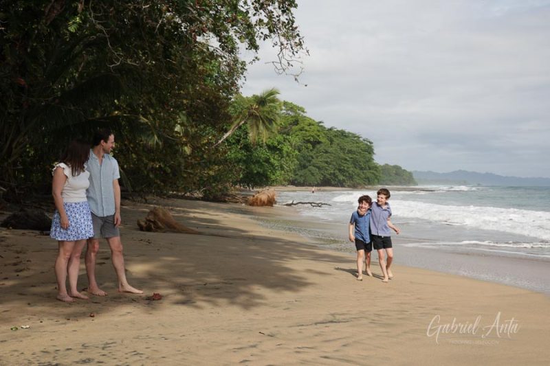 Family Photos at Playa Chiquita Beach, Puerto Viejo, Costa Rica