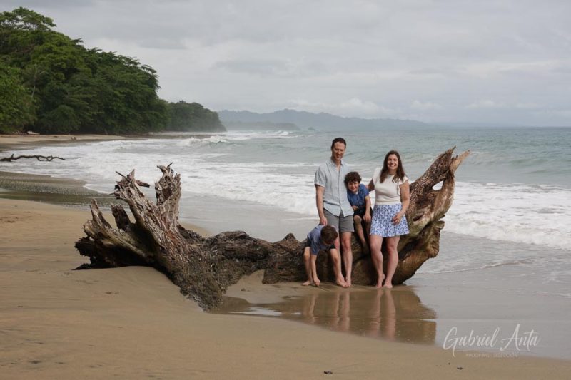 Family Photos at Playa Chiquita Beach, Puerto Viejo, Costa Rica