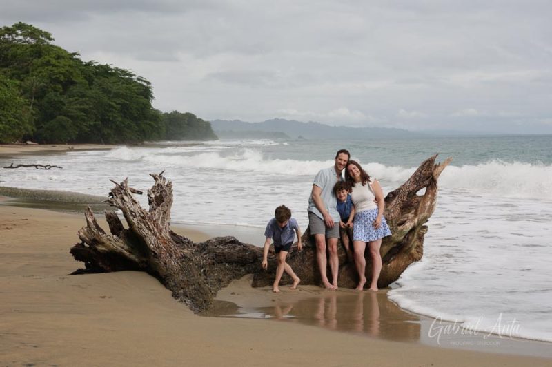 Family Photos at Playa Chiquita Beach, Puerto Viejo, Costa Rica