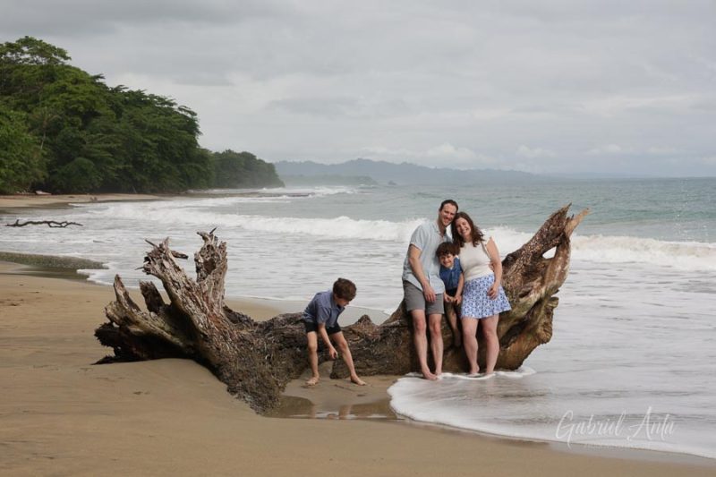 Family Photos at Playa Chiquita Beach, Puerto Viejo, Costa Rica