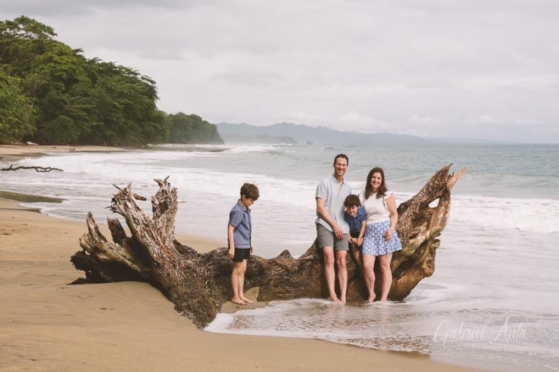 Family Photos at Playa Chiquita Beach, Puerto Viejo, Costa Rica