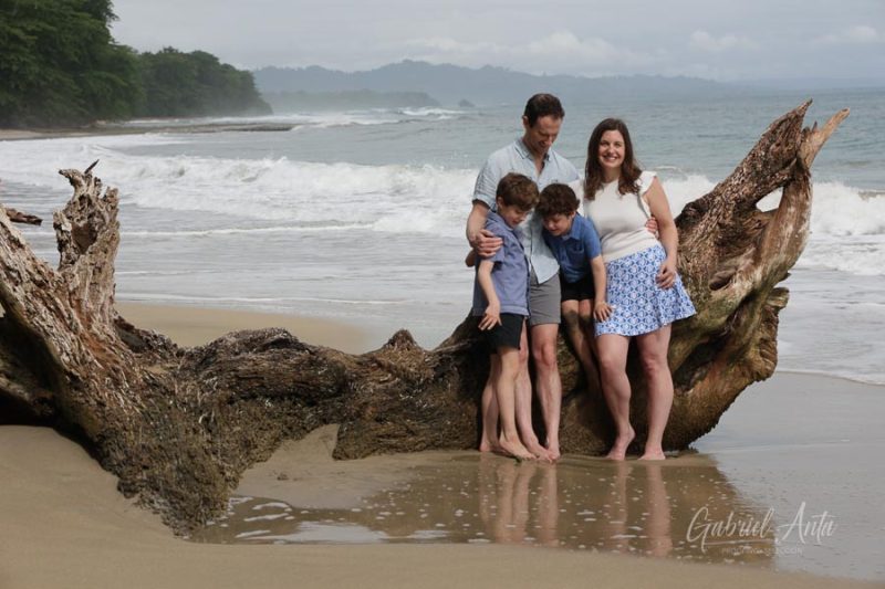 Family Photos at Playa Chiquita Beach, Puerto Viejo, Costa Rica