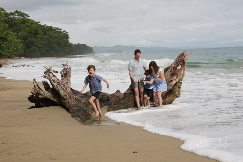 Family Photos at Playa Chiquita Beach, Puerto Viejo, Costa Rica