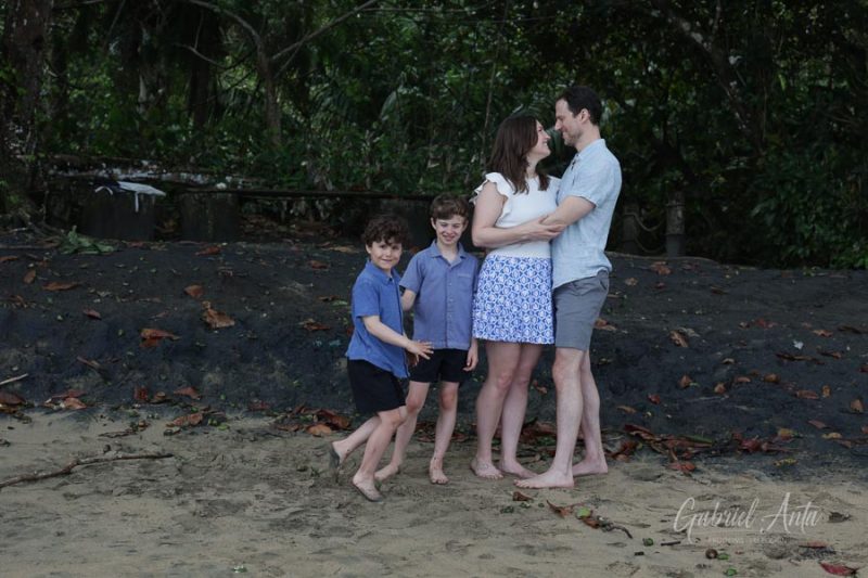 Family Photos at Playa Chiquita Beach, Puerto Viejo, Costa Rica