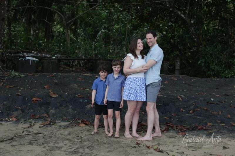 Family Photos at Playa Chiquita Beach, Puerto Viejo, Costa Rica