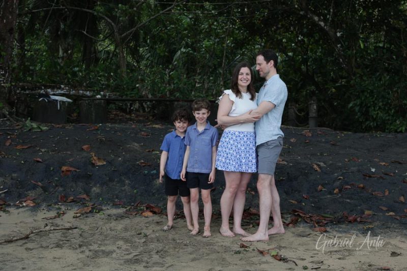 Family Photos at Playa Chiquita Beach, Puerto Viejo, Costa Rica