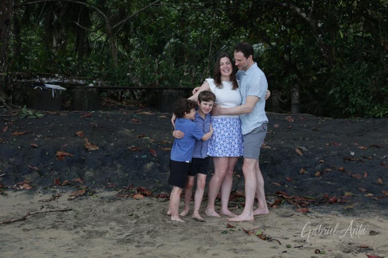 Family Photos at Playa Chiquita Beach, Puerto Viejo, Costa Rica