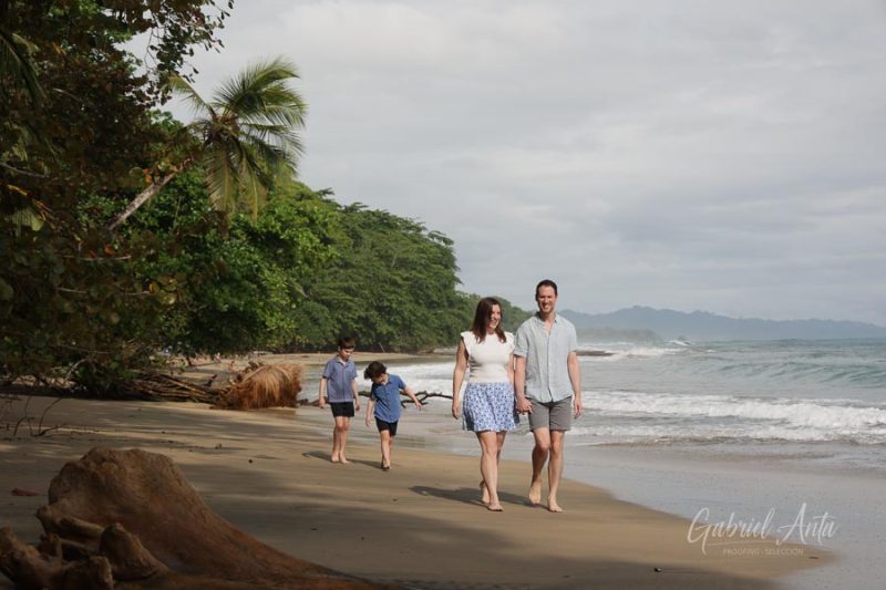 Family Photos at Playa Chiquita Beach, Puerto Viejo, Costa Rica